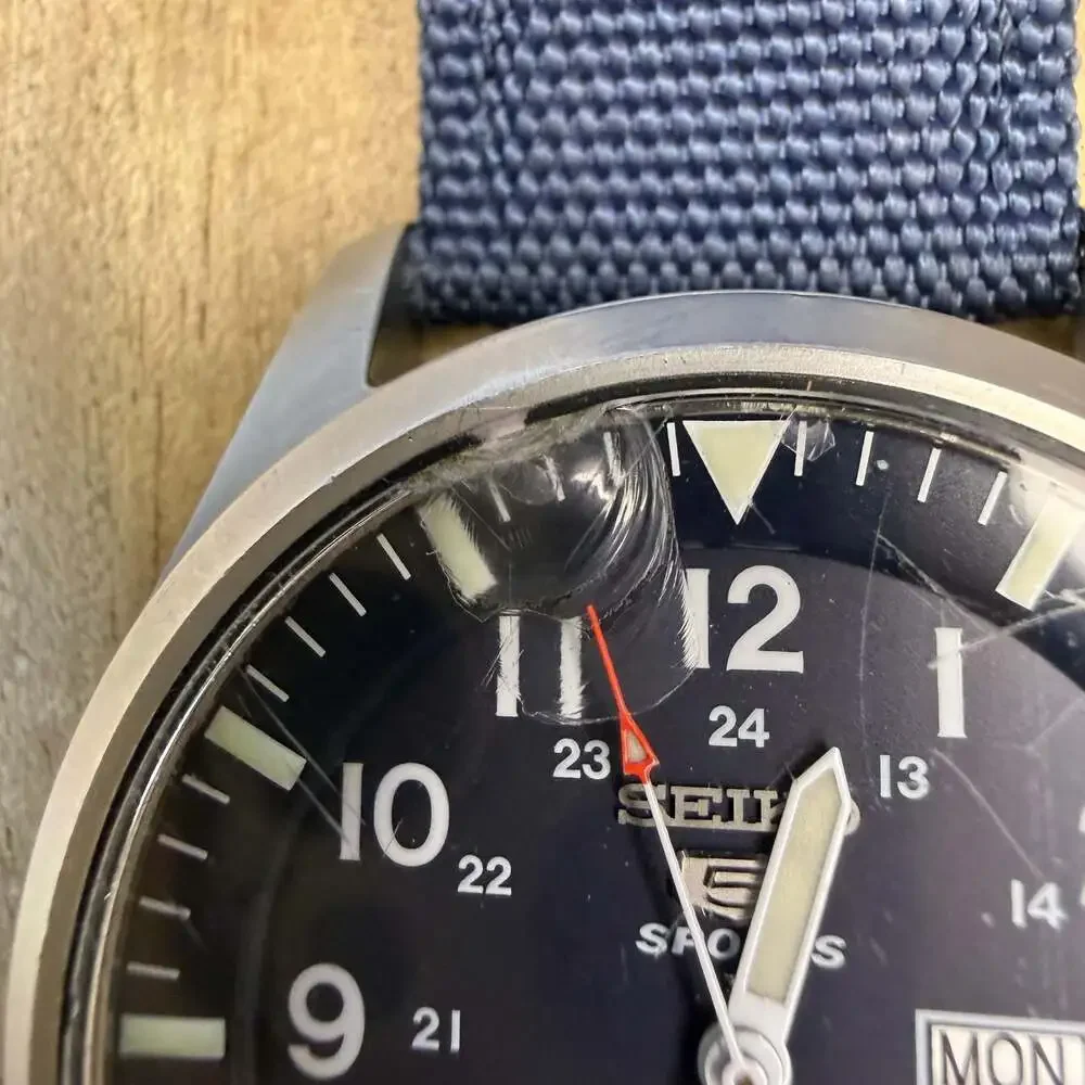 Seiko 5 Sports Automatic Watch 7S36-03J0 Blue Canvas Strap